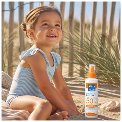 Mixa Dermo Kids Protect Spray Solaire Peaux Fragiles Enfants SPF50+ 175 ml