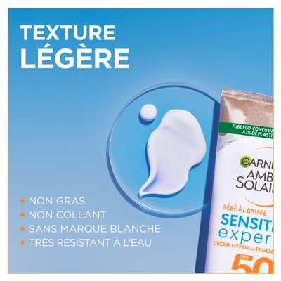 Garnier Ambre Solaire Sensitive Expert+ Bébé à l'Ombre SPF50+ 50 ml