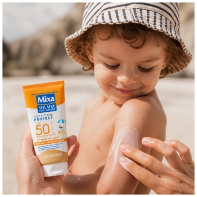 Mixa Dermo Kids Protect Mini Lait Solaire Peaux Fragiles Bébés SPF50+ 50 ml