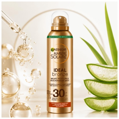 Garnier Ambre Solaire Ideal Bronze Zaščitna meglica SPF30 150 ml