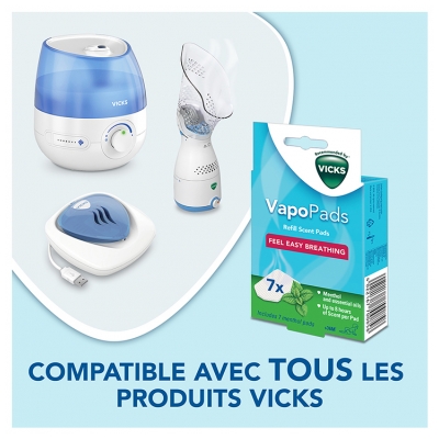Vicks VapoPads 7 Recharges Parfumées au Menthol