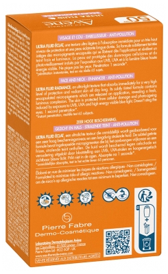 Avène Przeciwsłoneczny Ultra Fluid Rozświetlający SPF50+ 50 ml