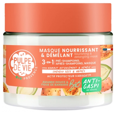Masca de Păr Hrănitoare și Descurcătoare Migdale Dulci 3în1 Bio 300 ml Pulpe de Vie