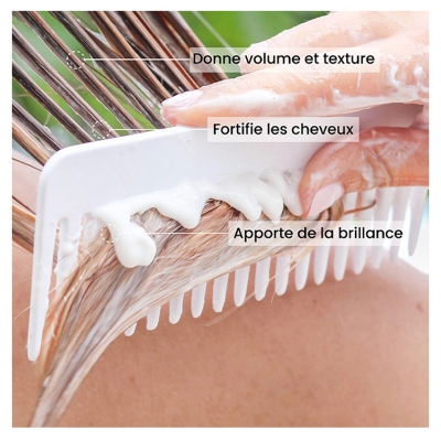 Pulpe de Vie Masque Capillaire Fortifiant et Démêlant Chanvre et Romarin 3en1 Bio 300 ml