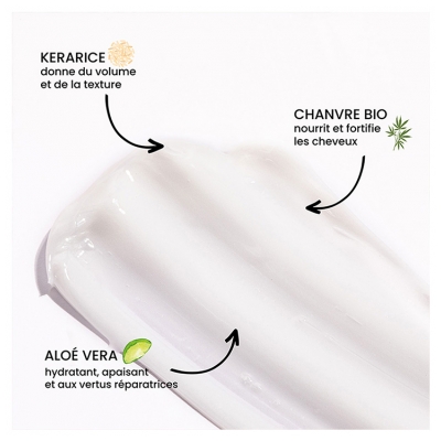 Pulpe de Vie Masque Capillaire Fortifiant et Démêlant Chanvre et Romarin 3en1 Bio 300 ml