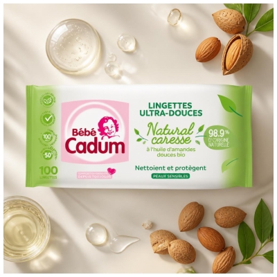 Cadum Baby Cadum Ultra Mjuka Våtservetter Känslig Hud 100 Servetter
