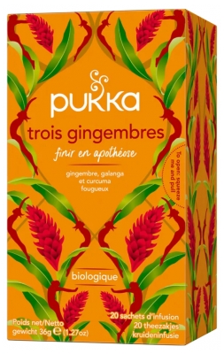 Pukka Tre Ingefäror Ekologisk 20 Påsar