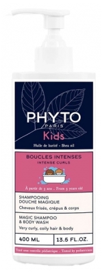 Phyto Kids Maaginen Suihkugeeli Voimakkaille Kiharille 400 ml