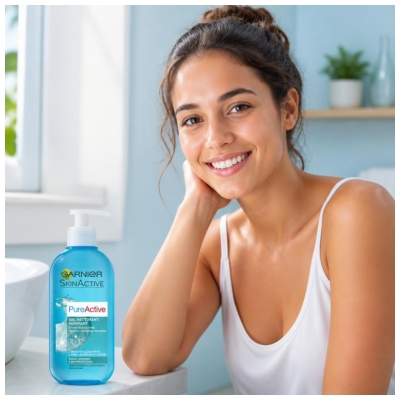Garnier PureActive Gel de Curățare Purifiant Anti-Imperfecțiuni 200 ml