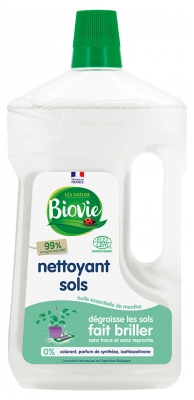 Biovie Čistič podlah s esenciálním olejem z máty peprné 1 l