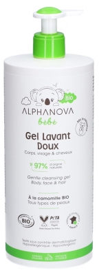 Alphanova Bébé Ekologiškas Švelnus Prausimosi Gelis 1 L