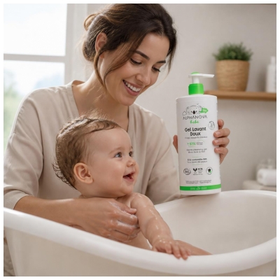 Alphanova Bébé Gel Lavant Doux Bio 1 L