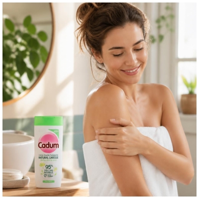 Cadum Natuurlijke Caresse Hydraterende Douchecrème Lotusbloem 400 ml