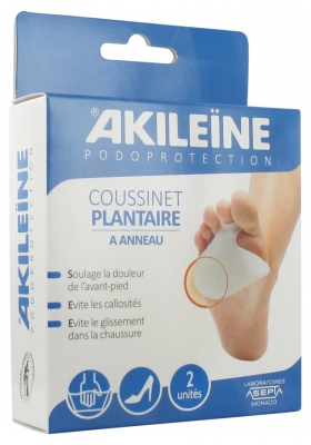 Akileïne Podoprotection Almohadilla Plantar con Anillo 2 Unidades