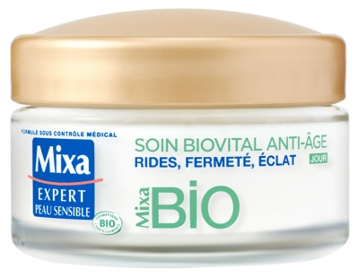 Mixa Biovital Ikääntymisen merkkejä vastaan Päivävoide Luomu 50 ml