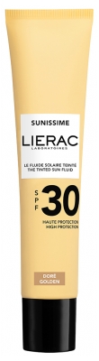 Lierac Sunissime Tonirana fluidna zaščita za obraz SPF30 40 ml - Odtenek: Golden