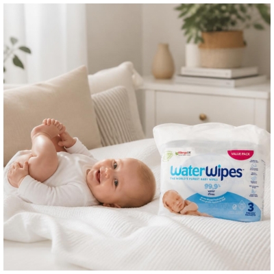 Waterwipes Pakke med 3 x 60 Servietter