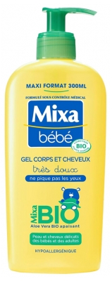Mixa Baby Bio Gel za Telo in Lase z Aloe Vero 300 ml