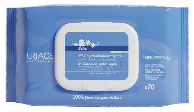 Uriage Baby 1. Tücher mit Reinigendem Wasser 70 Tücher