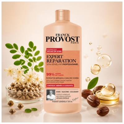 Franck Provost Expert Réparation Soin Démêlant Cheveux Abîmés & Cassants 450 ml