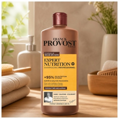 Franck Provost Champú Nutrición Experta + Cabellos Muy Secos y Gruesos 500 ml