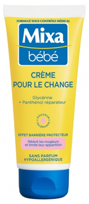 Mixa Bébé Crema per il Cambio del Pannolino 100 ml