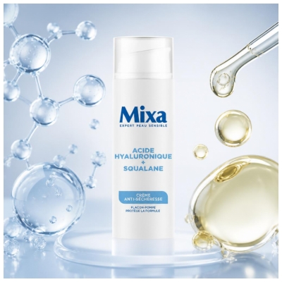 Mixa Anti-Dryness Cream Hyaluronic Acid + Squalane 50 ml