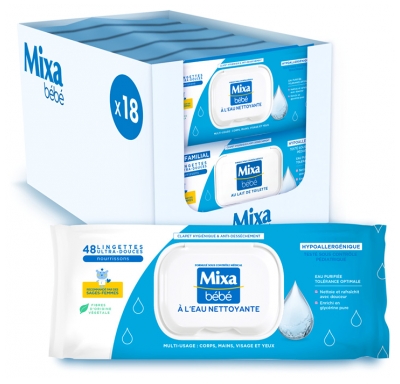 Mixa Reinigingswater Babydoekjes 48 Doekjes