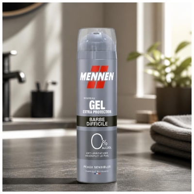 Mennen Extra Protection -parta-ajogeeli vaikealle parralla 200 ml