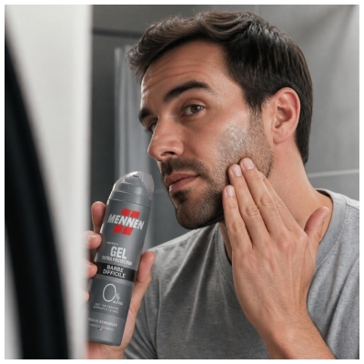 Mennen Gel de Rasage Extra Protection Barbe Difficile 200 ml