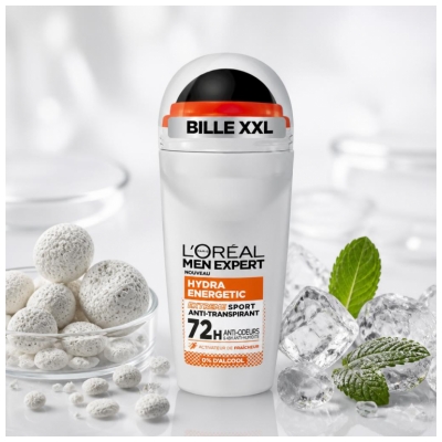 L'Oréal Paris Men Expert Hydra Energetic Antiperspirant Deodorant Extreme Sport Roll-On XXL 50 ml