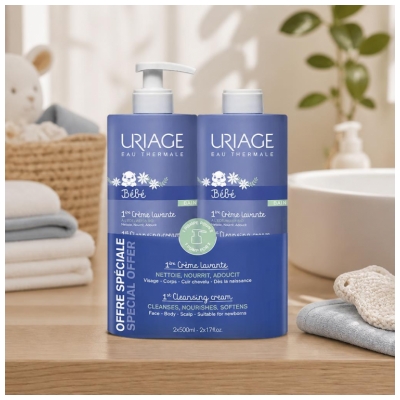 Uriage Bambino 1ère Crème Lavante Set di 2 x 500 ml