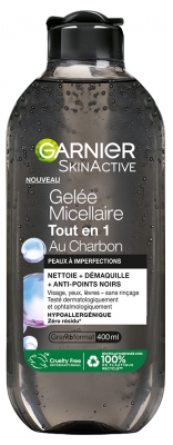 Garnier SkinActive Gel Micellare Tutto in uno con Carbone Vegetale 400 ml