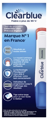 Clearblue ārkārtīgi agrīnas noteikšanas digitālais grūtniecības tests 2 testu iepakojumā