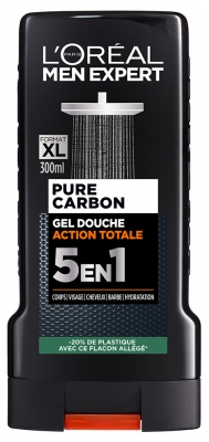 Men Expert Gel de Ducha Pure Carbon 5 en 1 300 ml