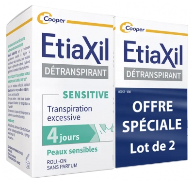 Etiaxil Achselschweißmittel Für Empfindliche Haut Roll-On 2 x 15 ml Packung