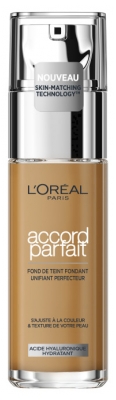Fond de ten L'Oréal Paris Accord Parfait 30 ml - Tentă: 6.5D/6.5W Caramel auriu