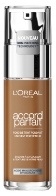 Fond de ten L'Oréal Paris Accord Parfait 30 ml - Tentă: 8.R/8.C Alune