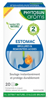 Phytosun Arôms Estômago 20 Comprimidos Mastigáveis