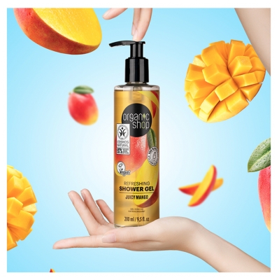 Organic Shop Osvežilni Gel za Prhanje Mango 280 ml
