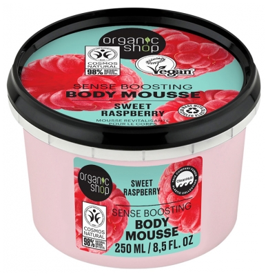 Organic Shop Atgaivinanti Kūno Mousse Aviečių 250 ml