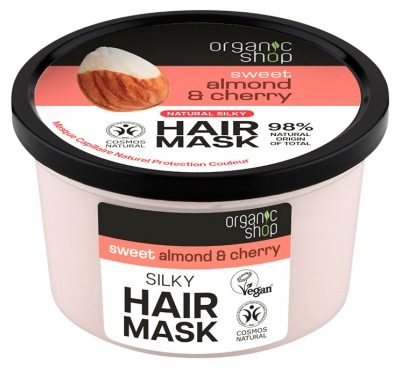 Organic Shop Natuurlijk Haarmasker Kleurbescherming Amandel en Kers 250 ml