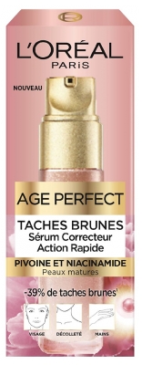 Sérum Corretor de Ação Rápida de Manchas Castanhas Age Perfect L'Oréal Paris 30 ml