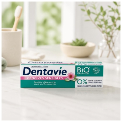 Dentavie Bio zobna pasta za občutljive dlesni 75 ml