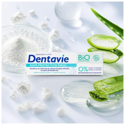 Dentavie Dentifrice Soin Protection Émail Bio 75 ml
