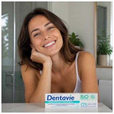 Dentavie Zahnpasta Pflege Schutz Zahnschmelz Bio 75 ml