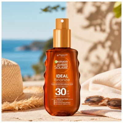Garnier Ambre Solaire Ideal Bronze Zaščitno olje SPF30 150 ml