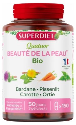 Superdiet Quatuor Frumusețea Pielii Bio 150 Capsule