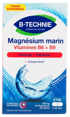 Biotechnie Magnésio Marinho B6 B9 100 Cápsulas