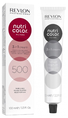 Revlon Professional Filtros de Color Nutri Soin Crème 3en1 Repigmentant Nutritif 100 ml - Coloración: 500 Morado Rojo